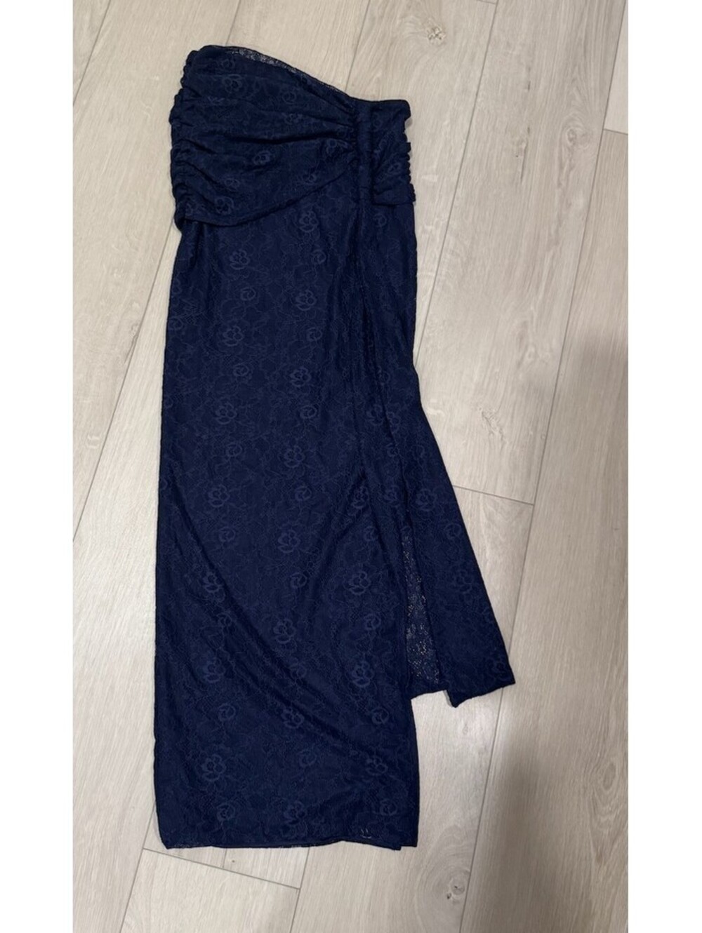 Mars the label UK 4 (US 0/XS) Navy Lace Maxi Skirt